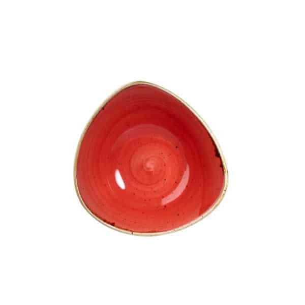 Churchill STONECAST Triangle Plate Berry Red Porzellan Teller Platte 31,1 cm rot 
