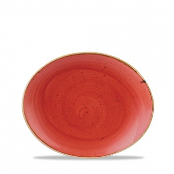 Churchill STONECAST Coupe Plate Berry Red Teller Coupeteller Porzellan 26 cm rot 