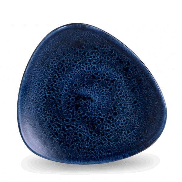 Churchill Stonecast Teller Triangle 22,9 cm, Plume Ultramarine