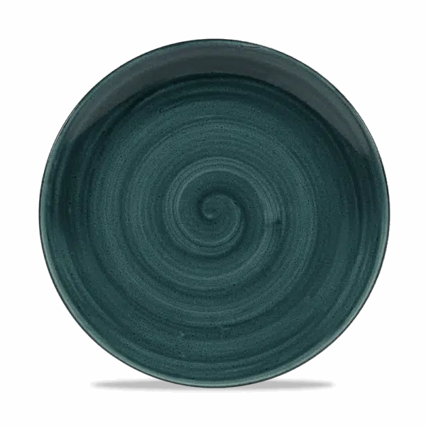 Churchill Stonecast Teller Coupe 26 cm, Rustic Teal – Bild 2