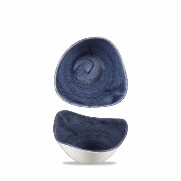 Churchill Stonecast Schüssel Triangle 15,3 cm, Cobalt Blue – Bild 3