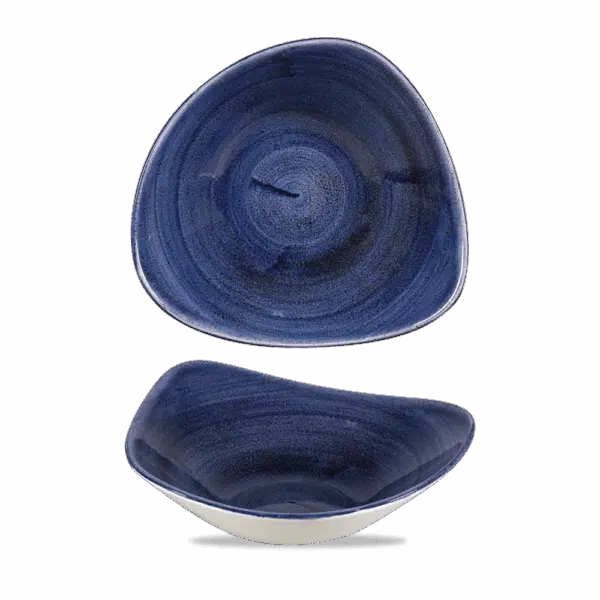 Churchill Stonecast Schüssel Triangle 23,5 cm, Cobalt Blue – Bild 3
