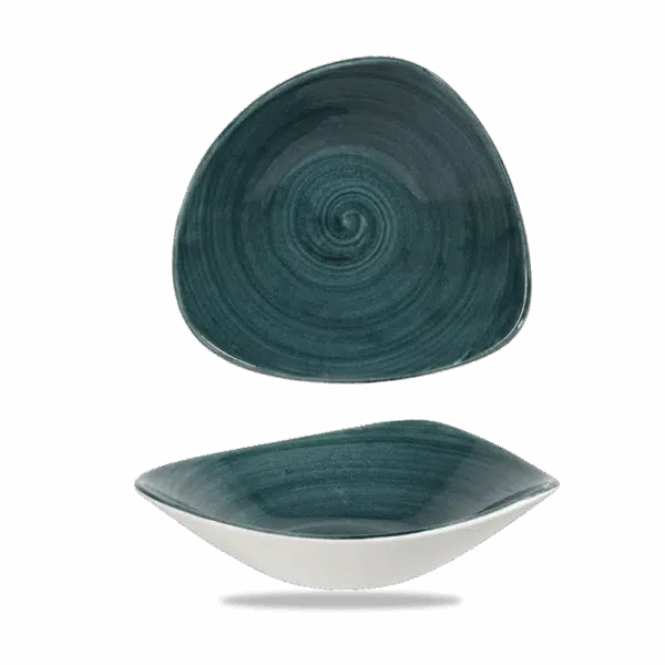 Churchill Stonecast Schüssel Triangle 23,5 cm, Rustic Teal – Bild 2