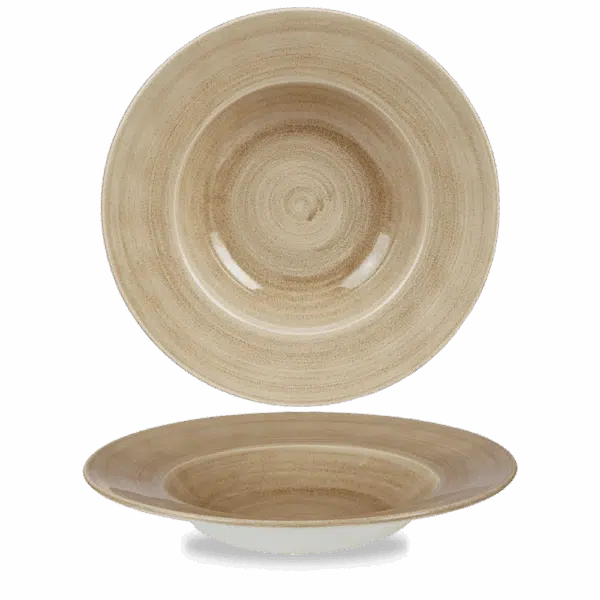 Churchill Stonecast Teller Tief Nouveau Fahne 28 cm, Antique Taupe – Bild 3