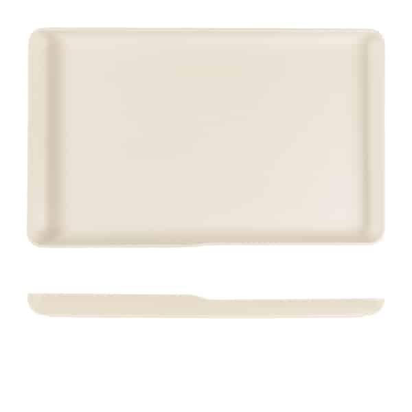 White Copenhagen Melamine GN 1/1 Platter 53 x 32.5 x 3.5cm